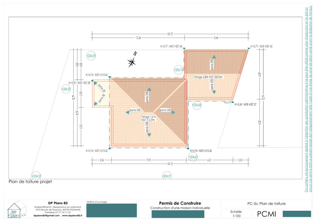 PCMI 5 Plan de toiture